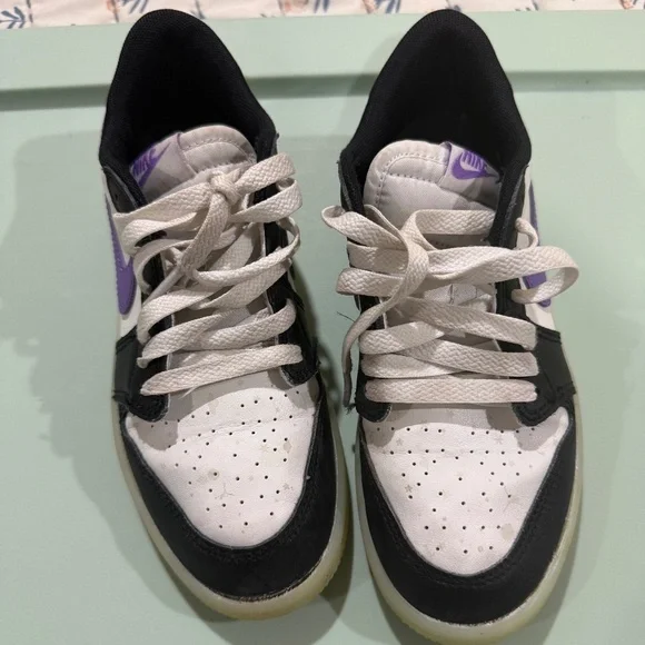 Jordan Retro 1 Low OG UNI2 kids shoes size 2Y - Picture 5 of 8